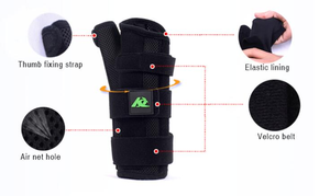 Kangda 20 Tahun Pabrik Harga Rendah Jari Tetap Pergelangan Tangan Belat Bowling Sawit Dukungan Volar Pergelangan Tangan Belat - Product Image 5