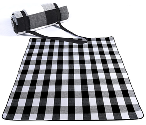 Outdoor Red White Acrylic 4mm Thick Lightweight Moisture-proof Hiking <b>Camping</b> Picnic Portable Foldable Travel Beach <b>Mat</b> Strap - Product Image 2