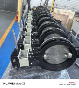 Heavy Duty Controle Válvula Borboleta Engrenagem Operada Alta Pressão WCB CF8M - Product Image 6