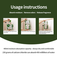 Sachets déshumidificateurs suspendus 230G, absorbeurs d'humidité au chlorure de calcium pour sous-sol, armoire et placard