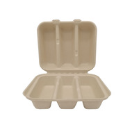 Emballage jetable naturel de pâte de canne à sucre bagasse mexique boîte à tacos
