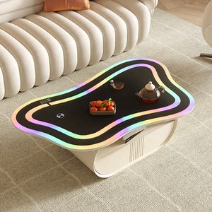 <span class=keywords><strong>Mesa</strong></span> de iluminación táctil inteligente para sala de estar elegante y sencilla, muebles para el hogar en forma de mariposa con funciones auxiliares - Product Image 2