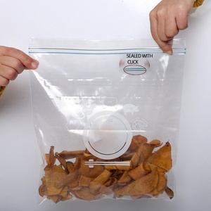 Sac refermable double zip en LDPE réutilisable, transparent - Product Image 4