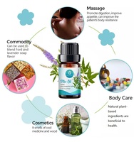 Huile essentielle de feuille 100% pure et originale 10ml Huile de Vitex pour apaiser l'esprit Soins du visage Diffuseurs pour créer un environnement aromatique