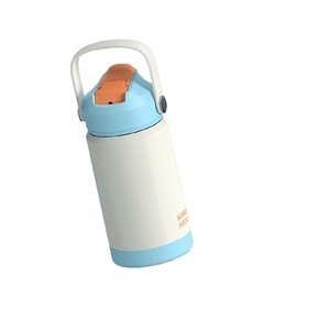 Botella DE AGUA DE VIAJE deportiva para niños, diseño clásico, acero inoxidable aislado de doble pared con mango, estilo de vacío - Product Image 1