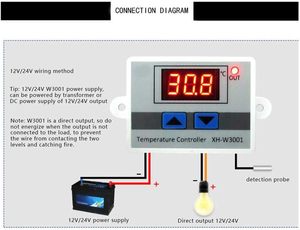 ตัวควบคุมอุณหภูมิแบบดิจิตอล 24V AC110-220V USB ABS พร้อมรองรับ OEM สำหรับตู้ฟักไข่ ช่วงอุณหภูมิ -50C~110C มาตรฐาน IP56 - Product Image 2