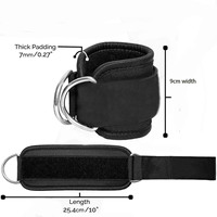 2025 meilleures sangles de cheville de fitness pour les machines à câble taille unique avec rembourrage Premium sangle de cheville fessière pour femmes et hommes