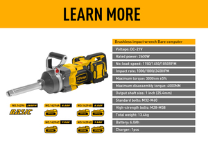 Llave <span class=keywords><strong>de</strong></span> <span class=keywords><strong>Impacto</strong></span> Industrial Inalámbrica GSFixTOP <span class=keywords><strong>de</strong></span> <span class=keywords><strong>1</strong></span> <span class=keywords><strong>Pulgada</strong></span>, 3000 Nm, 21 V, Alto Torque, para Pernos Grandes M32-M60 - Product Image 3