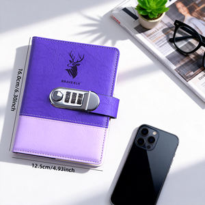 Carnet de mots de passe à succès avec onglets alphabétiques, carnet de rangement de mots de passe à couverture rigide, <span class=keywords><strong>livre</strong></span> de connexion aux sites web, carnet de verrouillage de mots de passe - Product Image 2