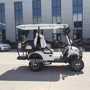Voiturette de golf électrique 72V au lithium, buggy tout-terrain avec toit et pare-brise pour les communautés de plage - Product Image 4