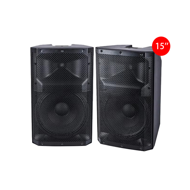 PV15 15-Inch 600W Professional Active Square PA Speaker Home Theatre Cinema Audio Full Frequency 4ohm AC Power Supply for