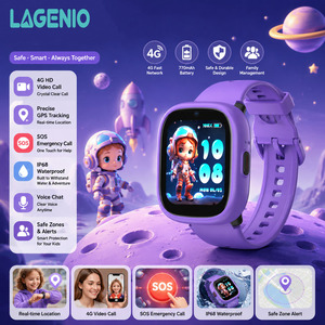 LAGENIO Nuovo Design del Corpo Orologio Intelligente GPS SOS con Capacità Batteria 770mAh e App LAGENIO Gratuita, Smartwatch 4G per Bambini - Product Image 1
