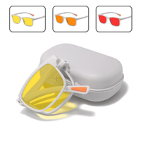 Lunettes de protection pour les yeux QSKY Vision nocturne Y998, imperméables, anti-lumière bleue, monture en PC, lunettes d'ordinateur unisexes avec boîte