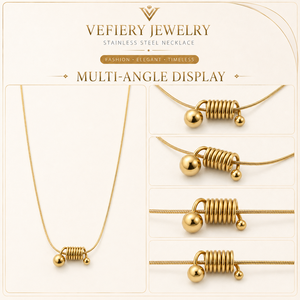 Collier moderne en acier inoxydable pour femmes - Product Image 4