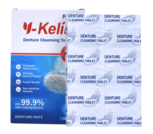 Aangepaste Private Label Tanden Schonere Mondhygiëneproducten Kunstgebit Reinigingstabletten - Product Image 1