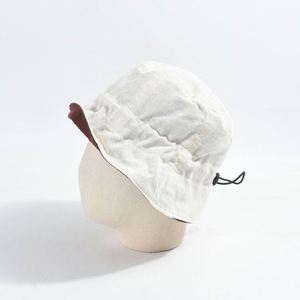 Sombrero de Pescador Japonés de Alta Calidad, Transpirable, de Algodón y Lino, de Doble Cara, para Mujer, Estilo Retro, Color Sólido, para Viaje - Product Image 1