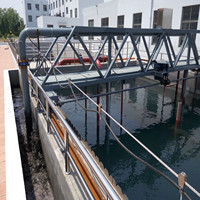 Grattoir de boue en acier inoxydable, pont complet ou demi-pont, niveleur de sédiments secondaire