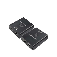 Gigabit Ethernet Splitter 1 ke 2 kecepatan tinggi 1000Mbps LAN RJ45 Ethernet Switch dengan USB C kabel listrik untuk Cat5/5e/6/7/8 kabel