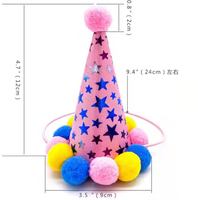 Ensemble de bandana pour chien, jouet, gâteau, chapeau, écharpe, drapeau, fournitures pour fête d'anniversaire, ballon avec accessoires mignons pour animaux de compagnie