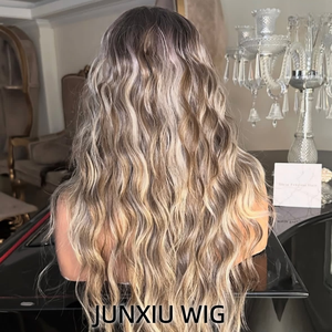 Parrucca 13x6 HD Lace Front Biondo Cenere con Onde Morbide, <span class=keywords><strong>Capelli</strong></span> Umani per Donne Bianche, Pre-Piumata con Attaccatura Naturale, Senza Colla - Product Image 3