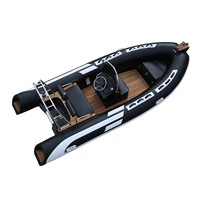 Bateau canoë rigide gonflable Hypalon côtelé 480 vitesses bateau avec moteur location a bateau marin Sport CE 15.7ft 4.8m fibre de verre personnalisée