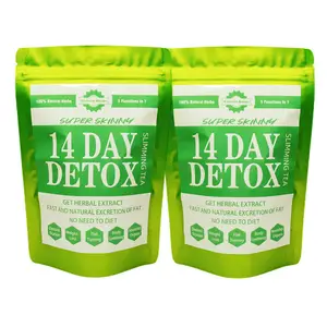 Private Label erbe naturali 14/28 giorni Detox tè dimagrante perdita di peso tè sottile tisana piatta a base di erbe
