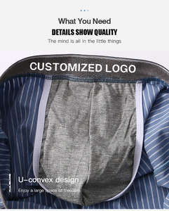 Fabricant Design personnalisé 95% coton sous-vêtements sexy pour hommes boxers en coton de haute qualité à taille moyenne pour hommes - Product Image 6