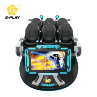 Parque Temático de Realidad Virtual, Simulador de Cine 9D VR, Máquina de Juegos VR de Seis Asientos, Simulador de Cine