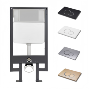 Réservoir de toilette encastré haut de gamme avec double <span class=keywords><strong>chasse</strong></span> 3/6L, plaque de commande frontale, citerne murale en PEHD pour toilettes suspendues - Product Image 3