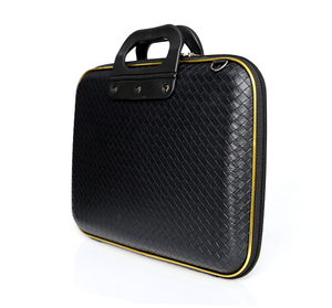 Custom Laptop <b>Computer</b>/notebook Laptop Knitted PU <b>Bag</b> Men's Portable Business Briefcase 13" Laptop Handbag Shou - Product Image 1