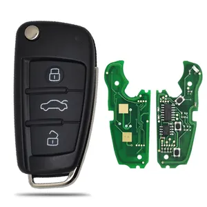 ऑडी Q3 A3 TT S3 S1 2020-2014 फोल्डिंग कार कुंजी फ़ॉब के लिए DMKEY फ्लिप रिमोट कुंजी 8P083 220D 434MHz ID48 चिप