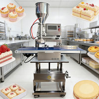 Machine de remplissage automatique quantitative robuste ZD200-FA en acier inoxydable, équipement de remplissage pneumatique pour lignes d'usines de pâtisserie