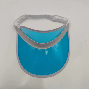Personnaliser Logo Transparent Couleur Plastique <span class=keywords><strong>Pare</strong></span>-<span class=keywords><strong>Soleil</strong></span> Chapeau Plage Sunhat Tennis Golf Sports de Plein Air Visière pour Femmes Hommes - Product Image 4