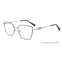 Nouvelles lunettes optiques classiques pour femmes, monture carrée en métal pleine bordure, légères, à porter au quotidien, best-seller 2025
