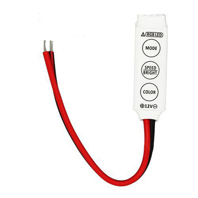 Mini 3 Ket Rgb Wired Control 5-24v High Quality Factory Supply Good Price Brightness Dimming 3 Channel Led Strip Controller