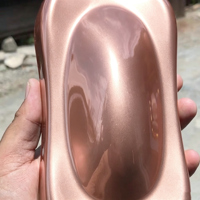 Revêtement en poudre de résine acrylique couleur beige nacré pour pièces de camion personnalisées et guidons de moto