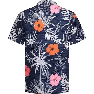 Прямая Продажа с фабрики 100% хлопок полиэстер новый дизайн курортный пляж Гавайские рубашки
