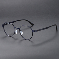 80992 Montures de lunettes originales en métal pour hommes, nouveau design, vente en gros de montures optiques de Chine