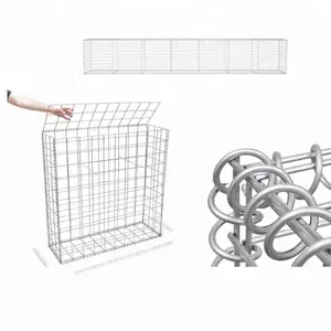 Cesta de gavión soldada de 2x1x1M/cajas de gavión galvanizadas sumergidas en caliente valla de malla de alambre/jaula de pared de gavión