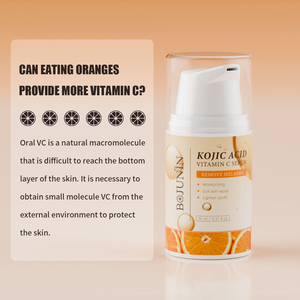 Crema Facial de <span class=keywords><strong>Aloe</strong></span> <span class=keywords><strong>Vera</strong></span> de Marca Privada, Orgánica y Vegana, Hidratante, Blanqueadora, Elimina Manchas Oscuras, Iluminadora, con Vitamina C y Ácido Kójico - Product Image 4