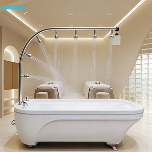 Lotion de Bain et de <span class=keywords><strong>Massage</strong></span> Corps Entier pour Salon de Beauté, Gommage Corporel Spa, Lavage à l'Eau, Lit de Douche <span class=keywords><strong>Vichy</strong></span> - Product Image 5