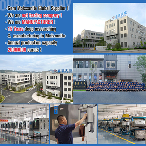 Nhà máy Vũ Châu bán buôn kim cương Moissanite <span class=keywords><strong>VVS</strong></span>, giá mỗi carat, cắt hình bát giác màu xanh lam lạ mắt - Product Image 4