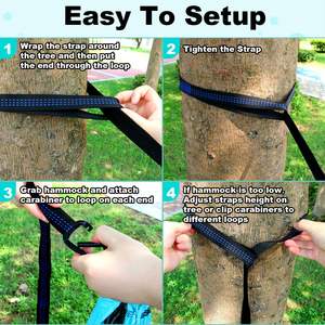 गोलफिट 2024 हॉट सेलिंग हल्के पोर्टेबल नायलॉन वयस्क हैममॉक 1 किलो कैरी बैग हैंग GH-01 के लिए हैंगिंग सिस्टम - Product Image 6