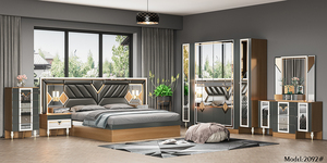 Meubles De Chambre a Coucher <strong>Complet</strong> <strong>Bed</strong> <strong>Set</strong> Luxury Designer King House Bedroom Furniture <strong>Set</strong> Wood Full Modern Furniture <strong>Set</strong> - Product Image 4