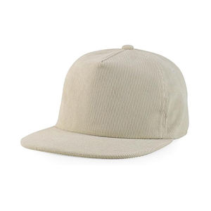 Gorro de Pana de 5 Paneles de Alta Calidad, Estilo Hip Hop Vintage, con Cierre a Presión, Logotipo Bordado Personalizado, Visera Plana para Ciclismo - Product Image 2