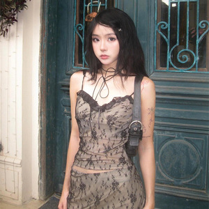 Spring 2024 New Hot Girl Sexy <strong>Top</strong> Street Style Casual <strong>Personalised</strong> Lace Camisole Vest for Women - Product Image 6