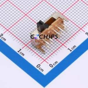 SK24D07VG4-10 087 Slide Switch Bent Lead Through Hole-10P,14.9x4.7mm Double Pole Four Throw Rectangle Pin Header PC Pin 14.9mm - Product Image 1