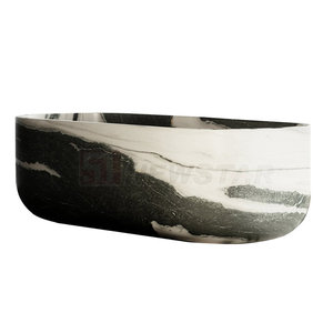 Newstar Stone Baignoire en <span class=keywords><strong>marbre</strong></span> blanc naturel au design moderne et luxueux personnalisée - Product Image 5