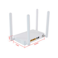 ONU GP4442-V HG8245Q2 con 4 Antenas 4GE VoIP POTS 2.4g y 5.8g Wi-Fi Inalámbrico con CATV Módem ONT Terminal de Red ISP de Fibra Óptica GPON