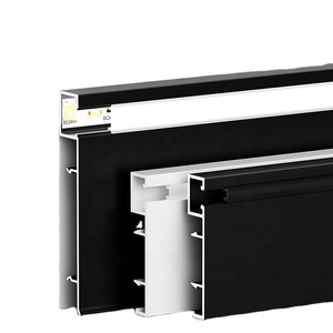 Plinthe murale en alliage d'aluminium <span class=keywords><strong>de</strong></span> conception moderne avec éclairage LED pour escalier, <span class=keywords><strong>couloir</strong></span>, éclairage <span class=keywords><strong>de</strong></span> carrelage mural - Product Image 1
